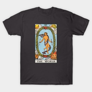 The World tarot card T-Shirt